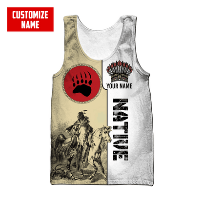 Customized Name Native American 3D All Over Printed Unisex Shirts