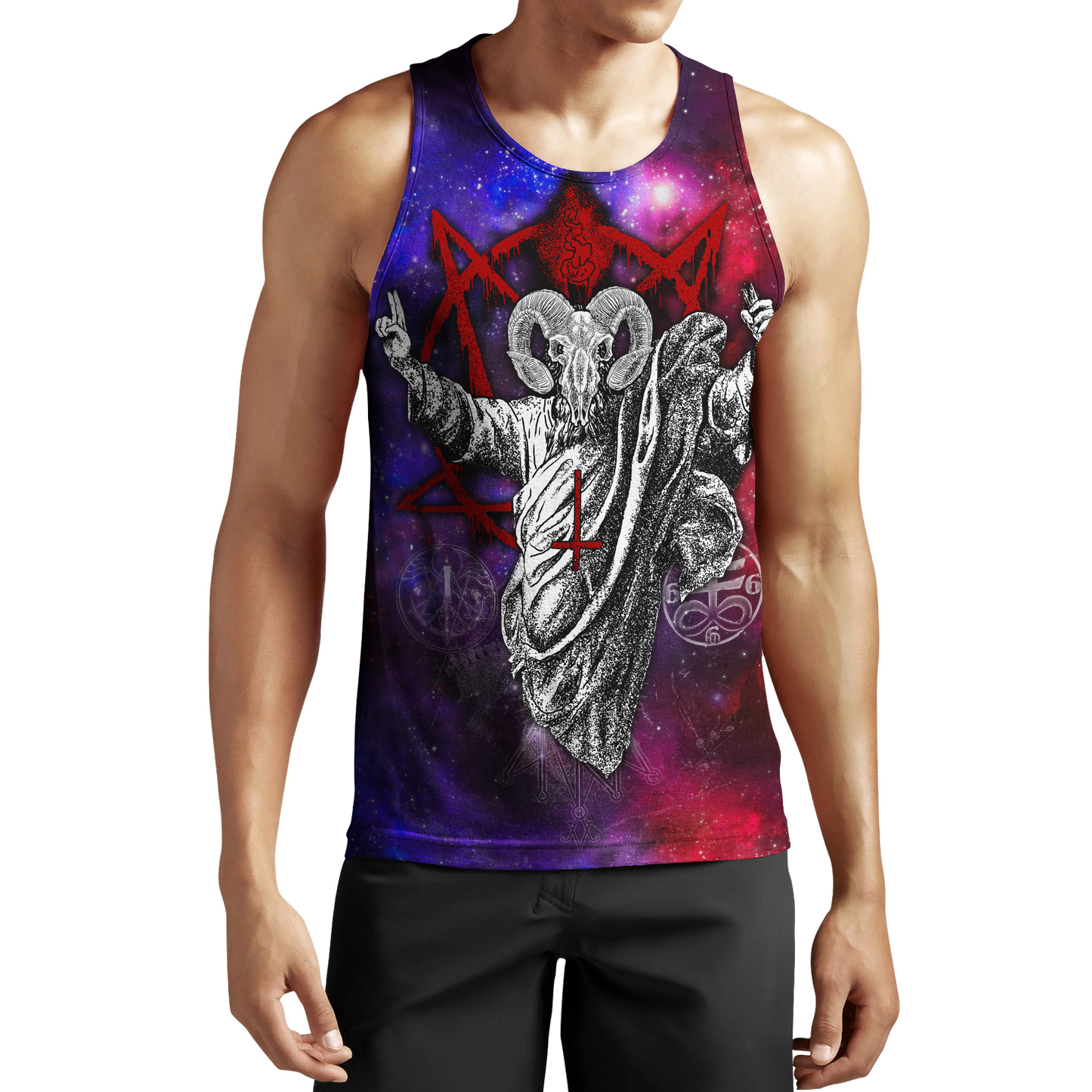 3D All Over Printed Satanic Evil Unisex Shirts JJ04022103