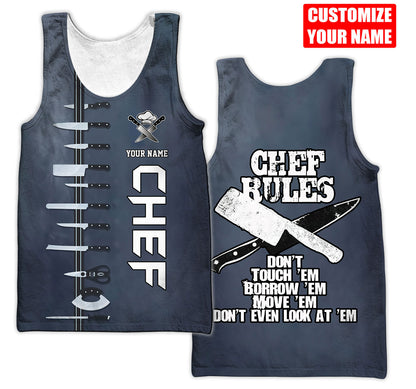 Custom Name Master Chef 3D All Over Printed Unisex Shirts