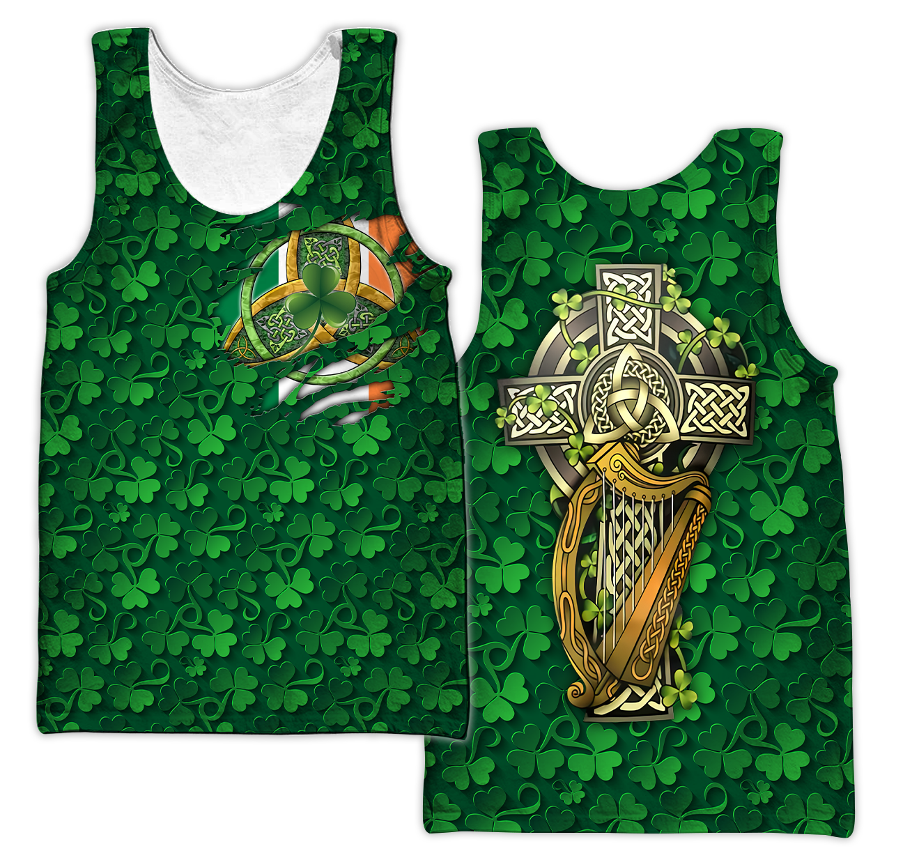 Premium Unisex All Over Printed Irish Symbols Shirts MEI