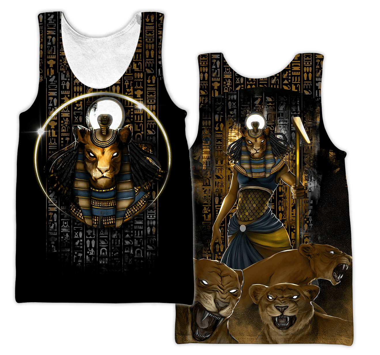 The Gods of Egypt - Sekhmet 3D All Over Printed Unisex Shirts