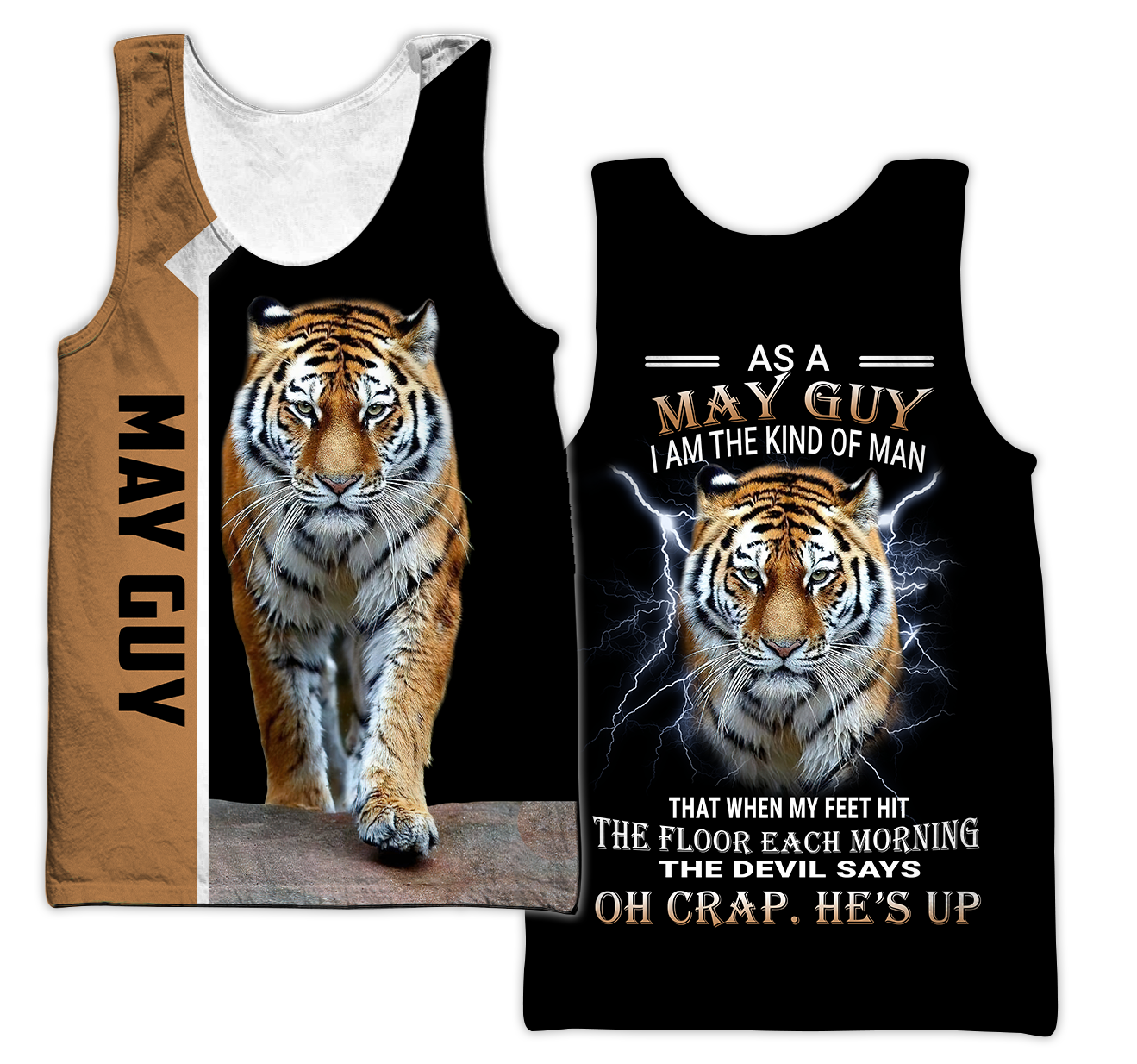 Customize Name May Tiger Hoodie For Men And Women PD17042101.S
