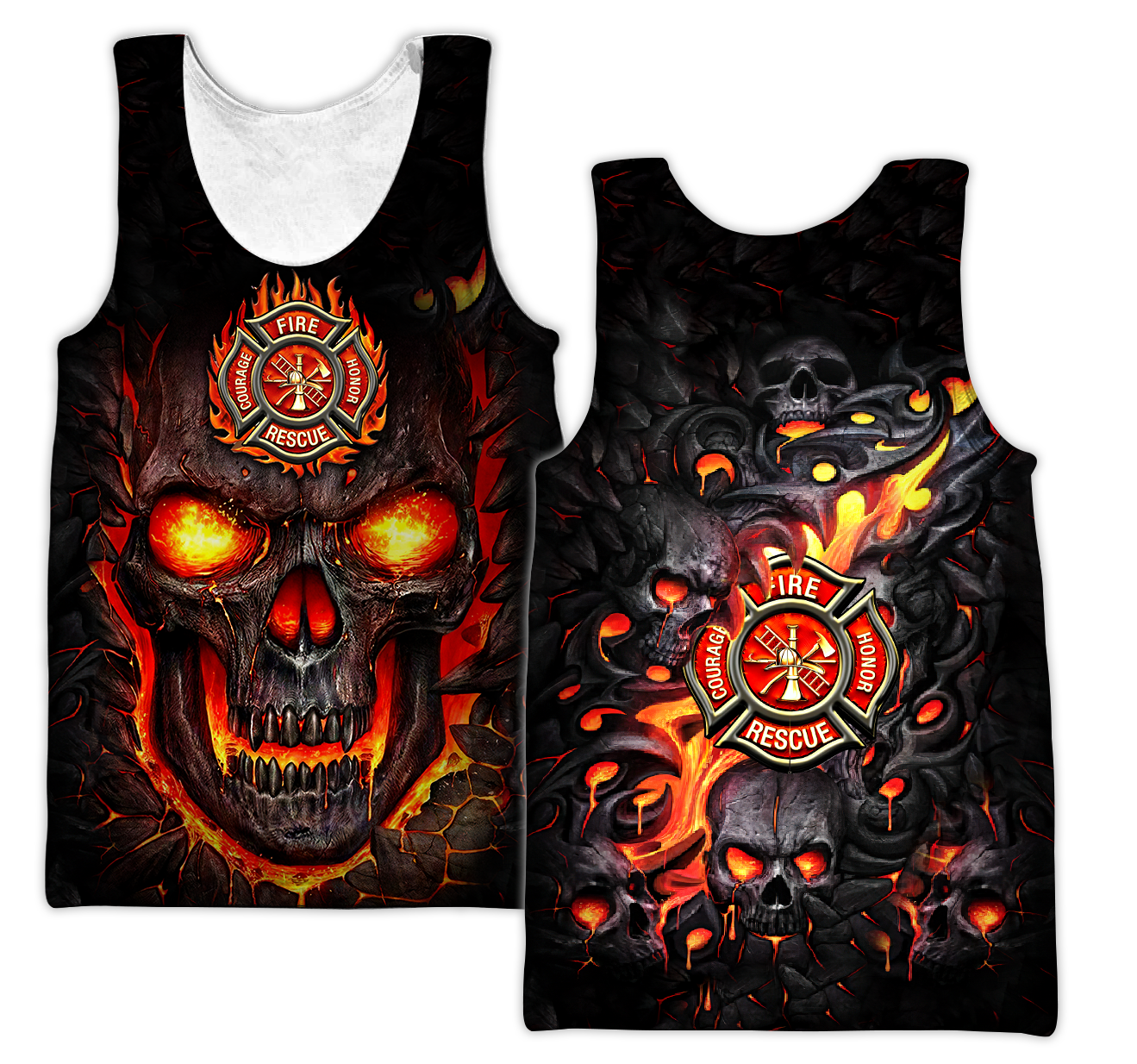 3D All Over Printed Firefighter  Unisex Shirts Custom Name XT VP23022102