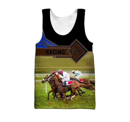 Horse Racing 3D All Over Printed Unisex Shirts