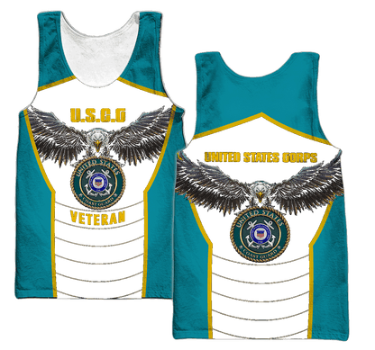 U.S Coast Guard veteran Eagle Pride design 3d print shirts VP21012103