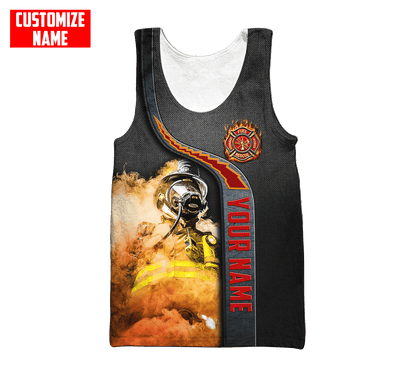 Customize Name Firefighter 3D All Over Printed Unisex Shirts