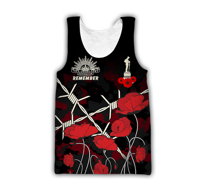 Premium Unisex Hoodie Remember Anzac Day ML