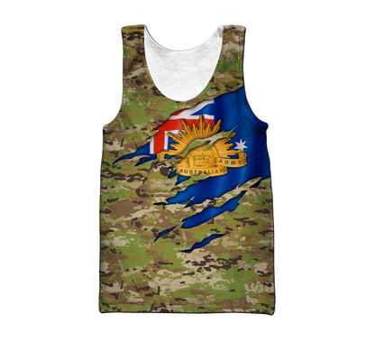 Australian Veteran 3D All Over Printed Shirts PD10032104