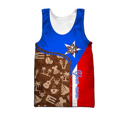 Customize Name Puerto Rico Symbol Hoodie For Men And Women MH06022104