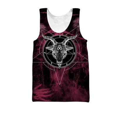 3D All Over Printed  Satanic Unisex Shirts Custom Name XT PD02022101