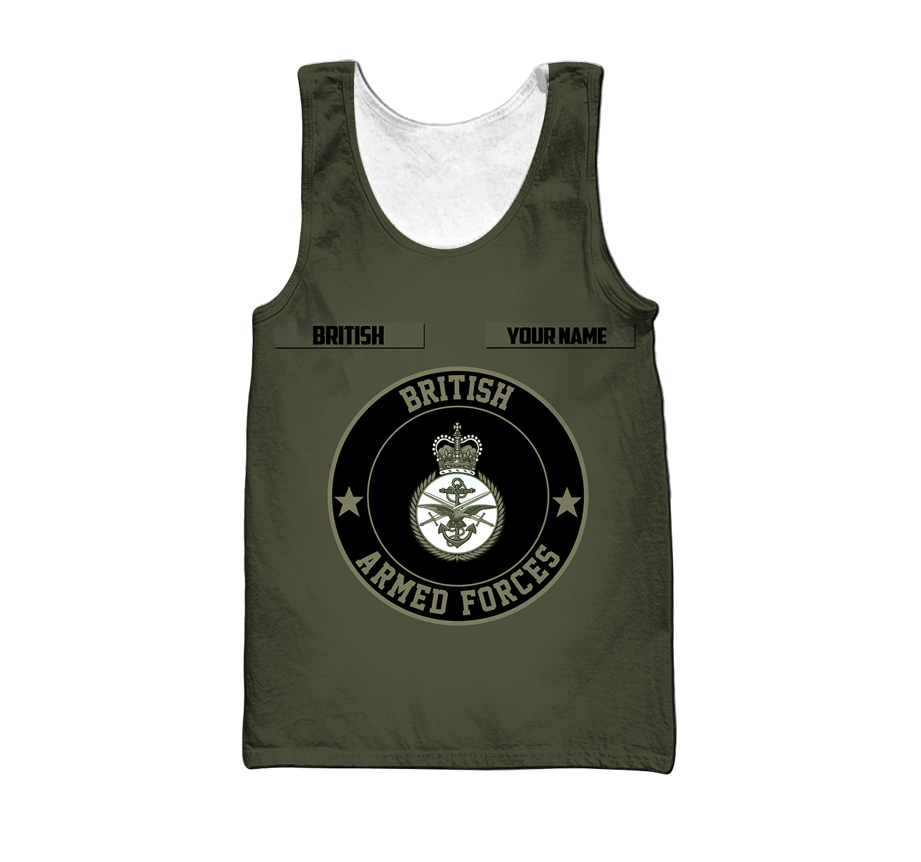Custom Name XT British Armed Forces 3D Printed Shirts DA07042104
