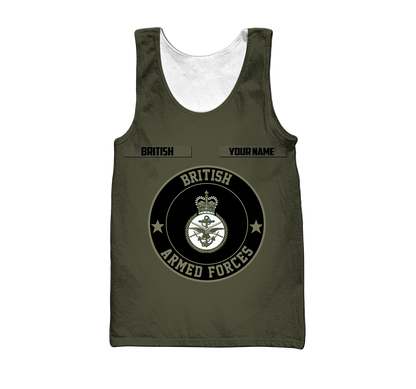 Custom Name XT British Armed Forces 3D Printed Shirts DA07042104