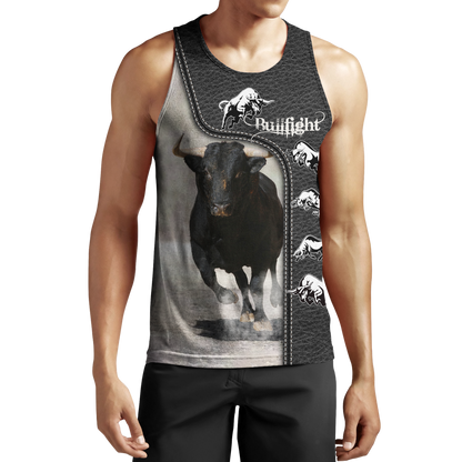 Bullfight Persionalized Your Name 3D All Over Printed Shirts