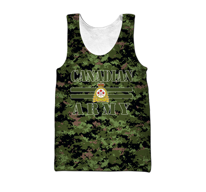 Personalized Name XT Canadian Army Pullover 3D All Over Printed Shirts PD12032104