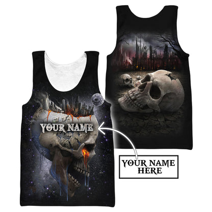 Customize Name Dead City Skull Hoodie For Men And Women NTN15032104