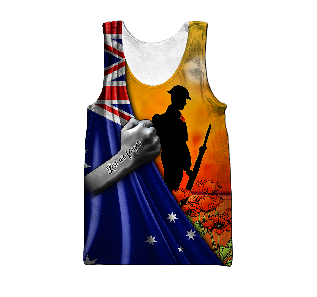 Lest we forget Australia Veteran 3D print shirt