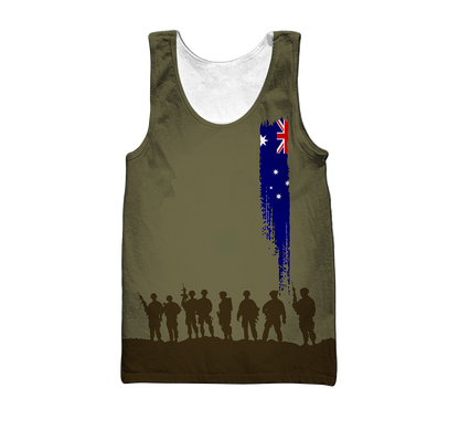 Personalized Name - The Australian Army 3D All Over Printed Shirts DA13032105