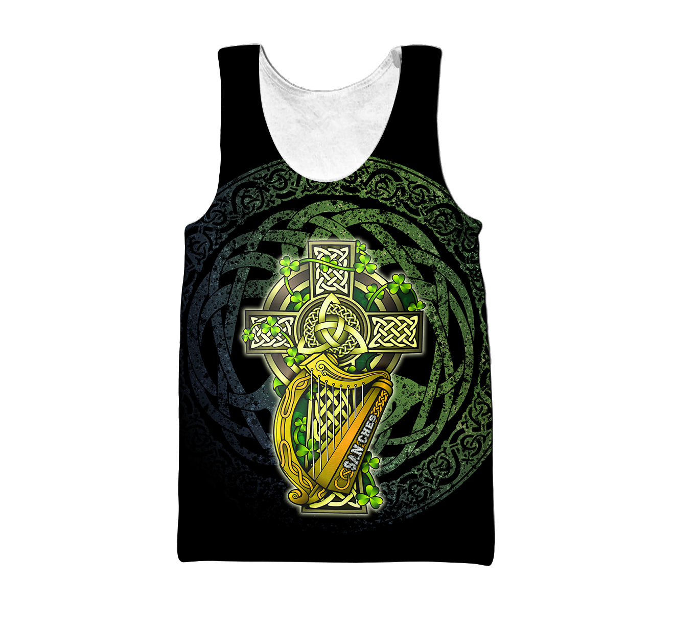 Customize Name Celtic Cross And Harp Hoodie For Men And Women MH04022102
