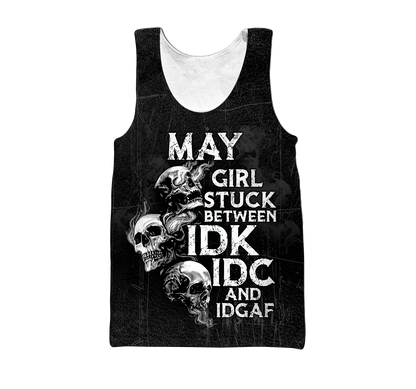 Customize Name May Girl Skull Hoodie For Men And Women TNA26042101