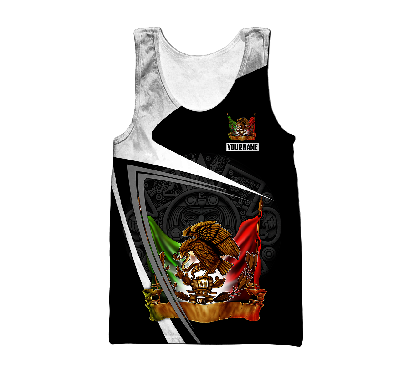 Personalized Name Mexico 3D All Over Printed Unisex Shirts