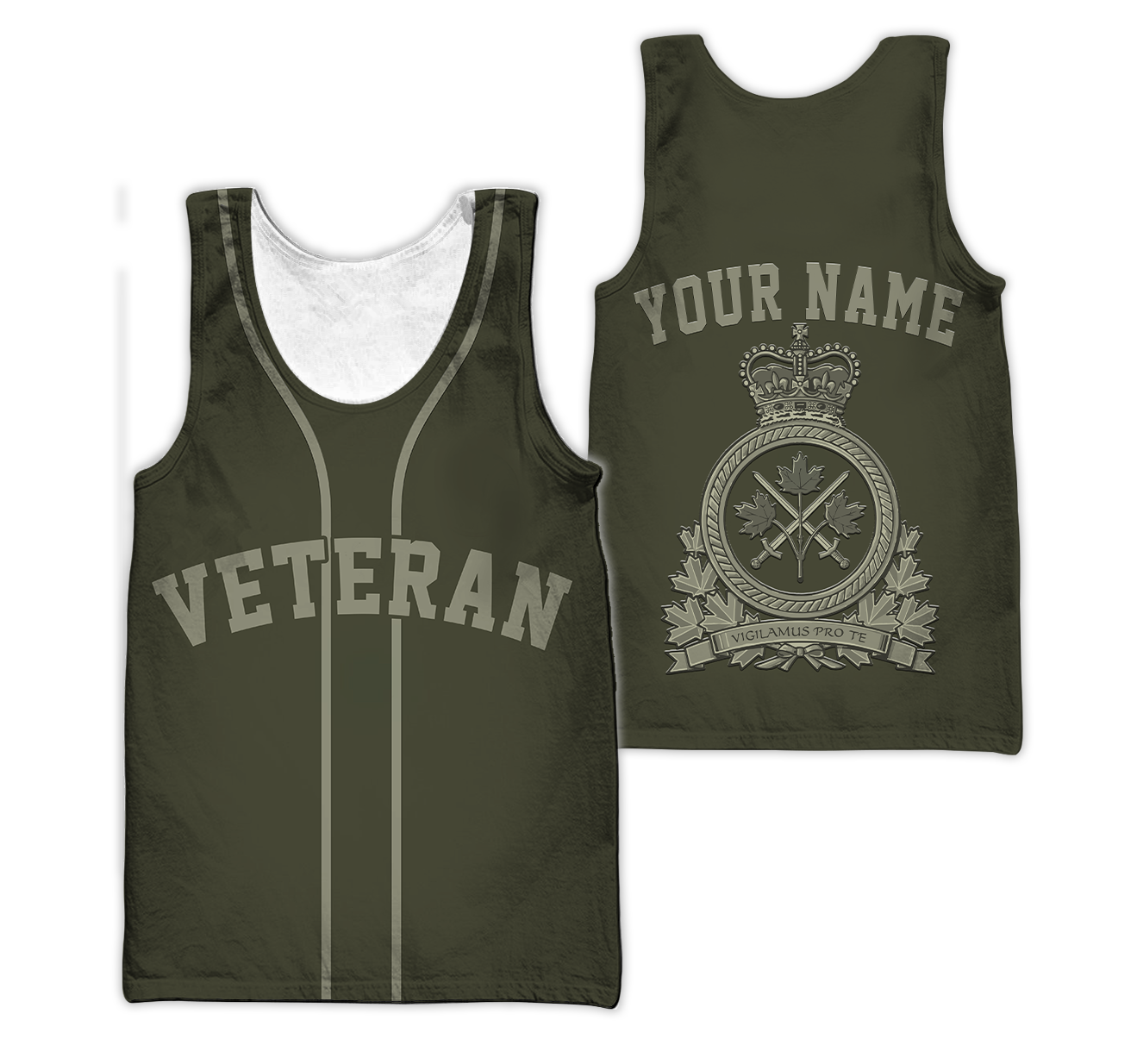 Personalized Name XT Canadian Veteran 3D Printed Clothes SN15032103