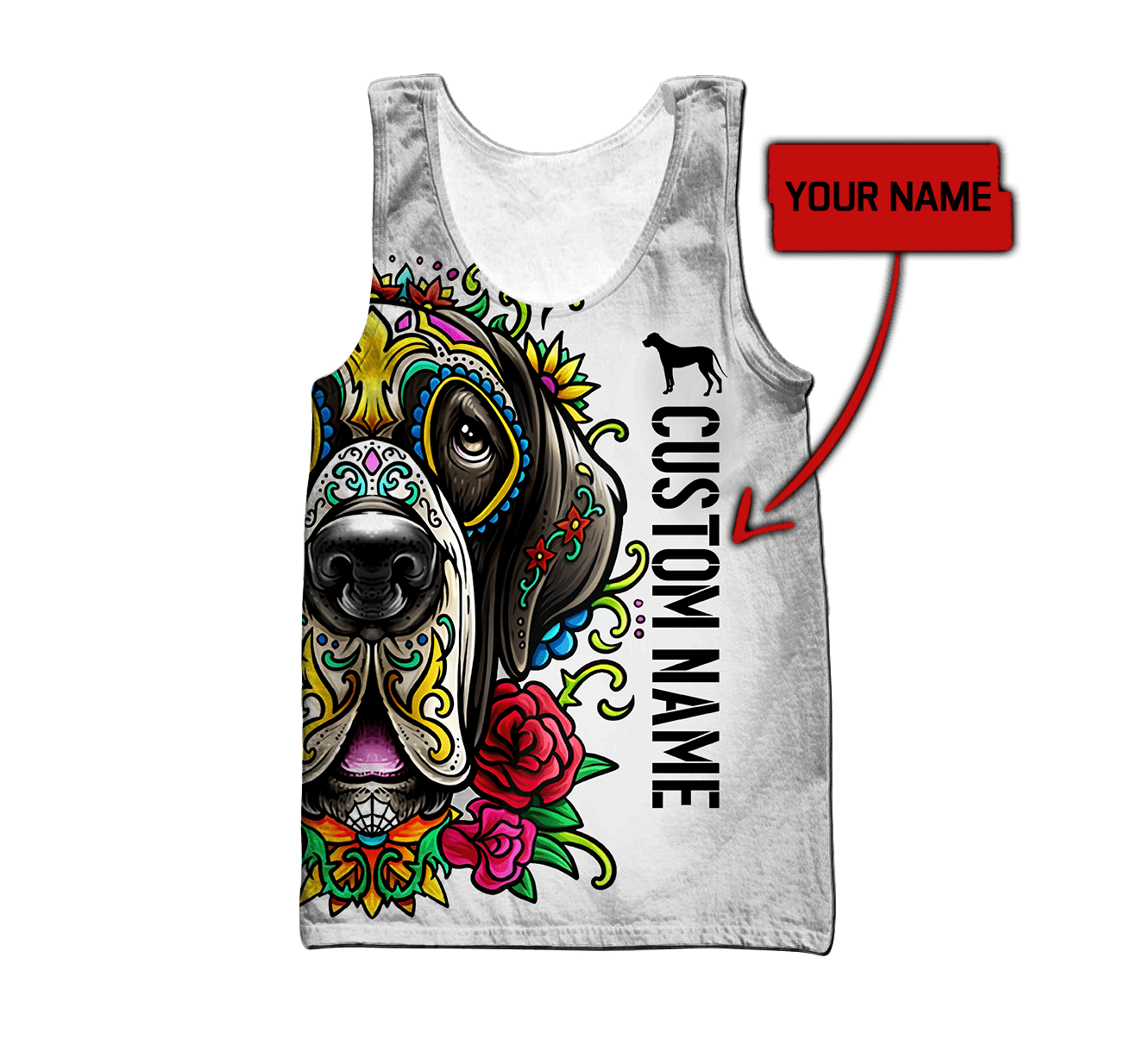 Customize Name Dog 3D All Over Printed Unisex Shirts