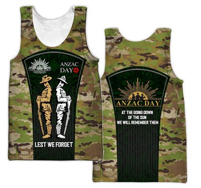 Lest We Forget Anzac Day 3D All Over Printed Unisex Shirts