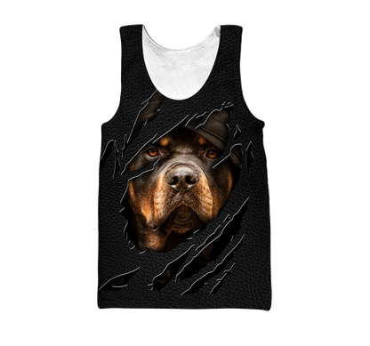 Rottweiler 3D hoodie shirt for men and women custom name ver2