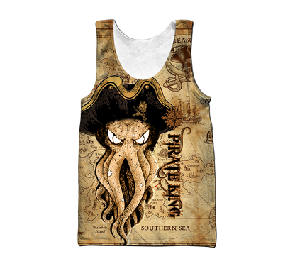 Premium Unisex Hoodie Octopus Pirate King ML