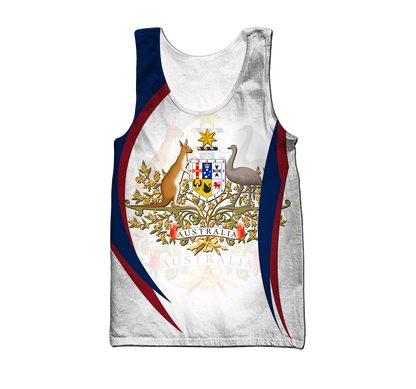 Personalized Australia 3D Printed Unisex Shirts