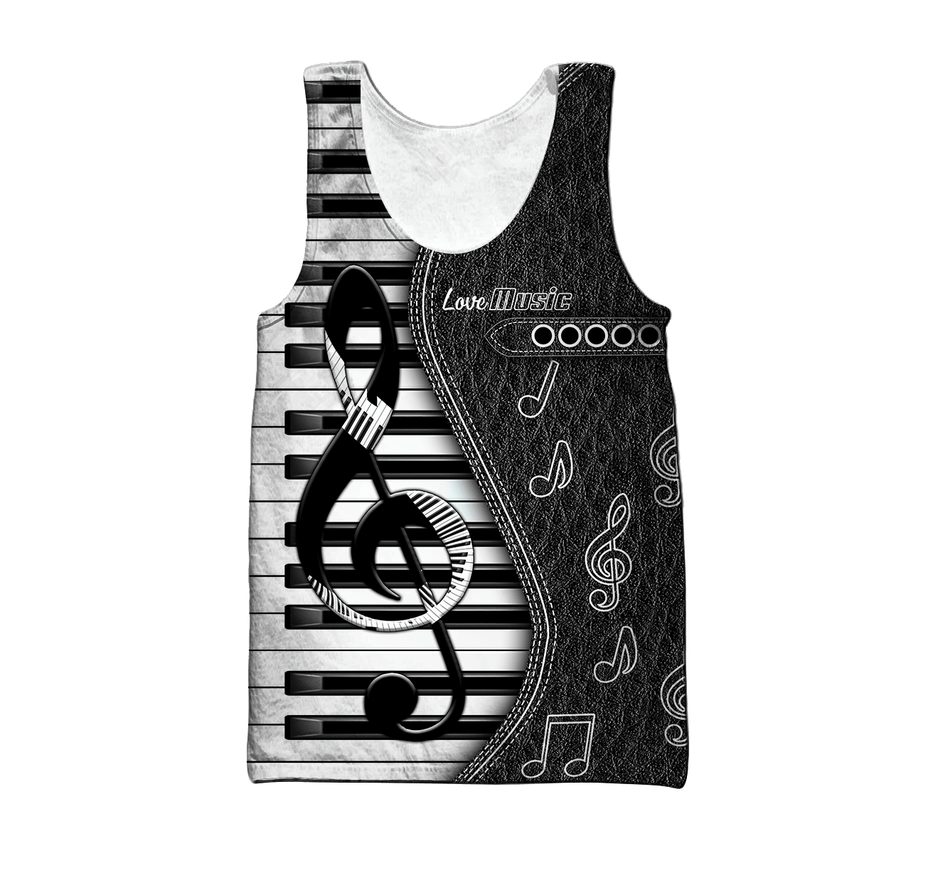 Piano Musical Instrument 3D All Over Printed Hoodie For Men And Women