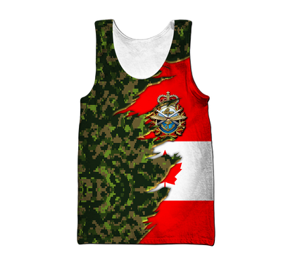 Canadian Veteran 3D All Over Printed Shirts MH08032106
