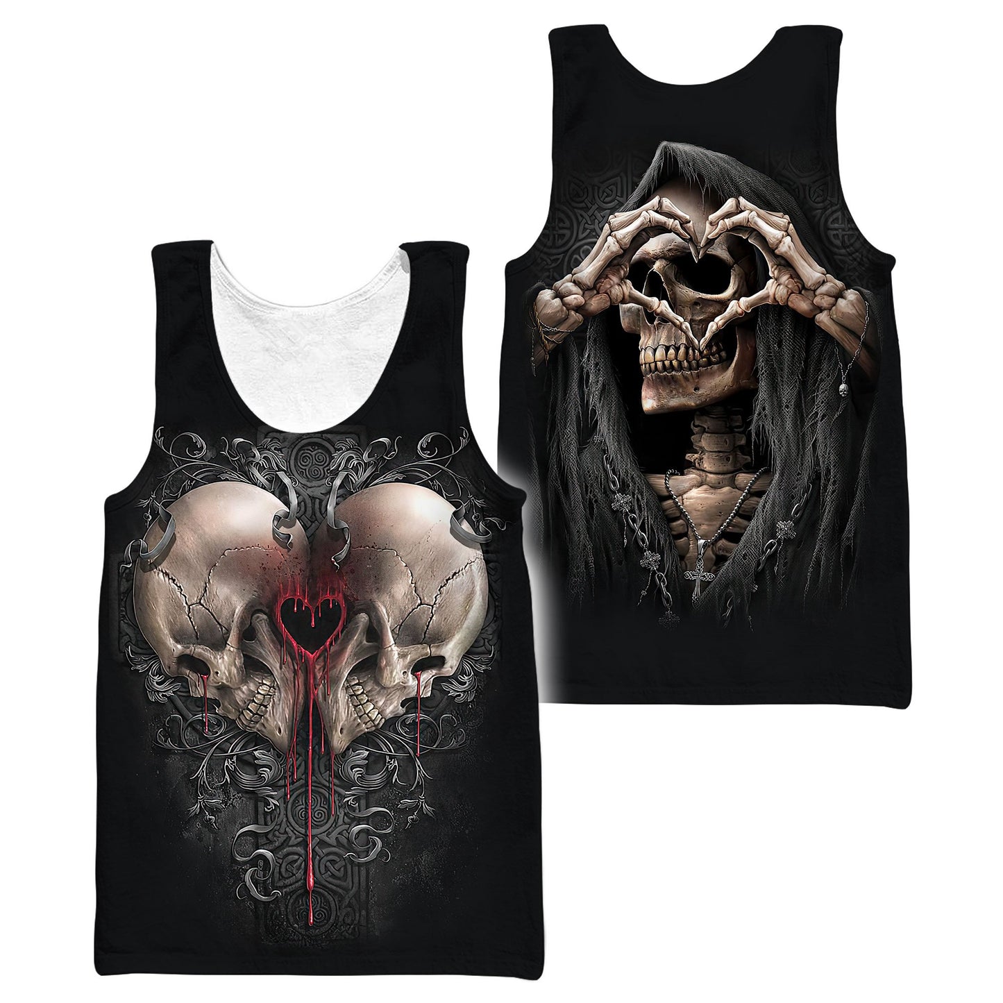 Heart Skull Hoodie For Men And Women NTN16032104