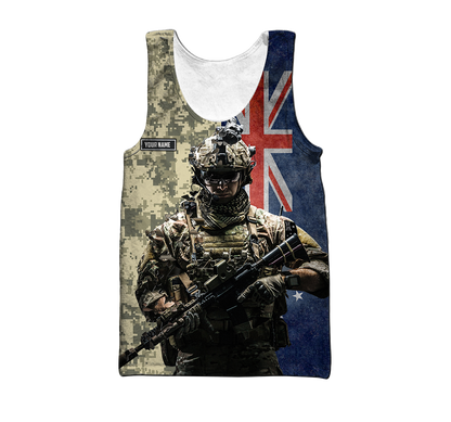 Personalized Name - The Australian Army 3D All Over Printed Shirts DQB17032103