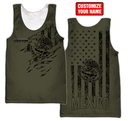 Personalized Name Mexico 3D All Over Printed Unisex Shirts