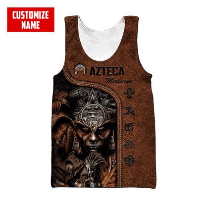 Personalized Name Azteca Mexicano 3D All Over Printed Hoodie