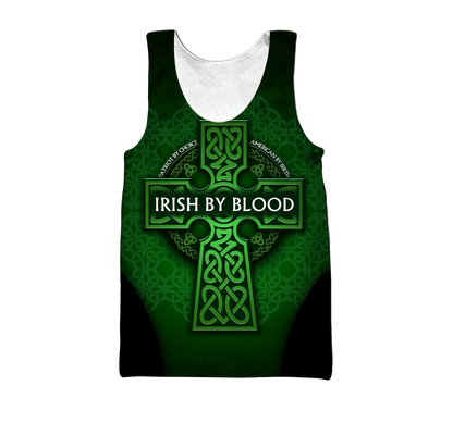 Premium Unisex Hoodie Irish St.Patrick Day Irish By Blood ML