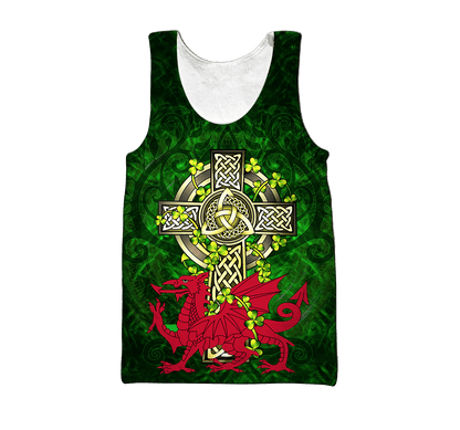 Wales Saint Patrick's Day 3D All Over Printed Shirts For Men And Women TN