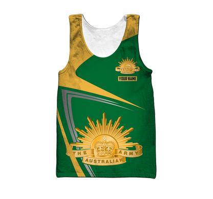 Personalized Australian Army National Colours of Australia 3D Printed Unisex Shirts TN