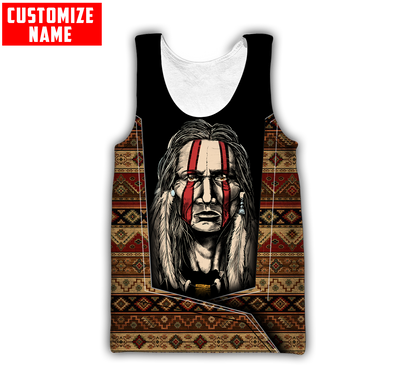Customized Name Native American 3D All Over Printed Unisex Shirts