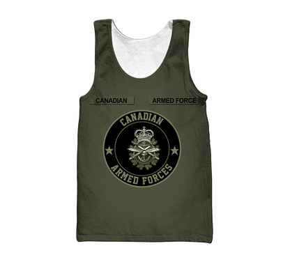 Personalized Name XT Canadian ARmed Forces 3D Printed Shirts DA27032102