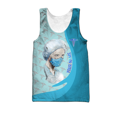 Premium Nurse Customize 3D All Over Printed Unisex Shirts