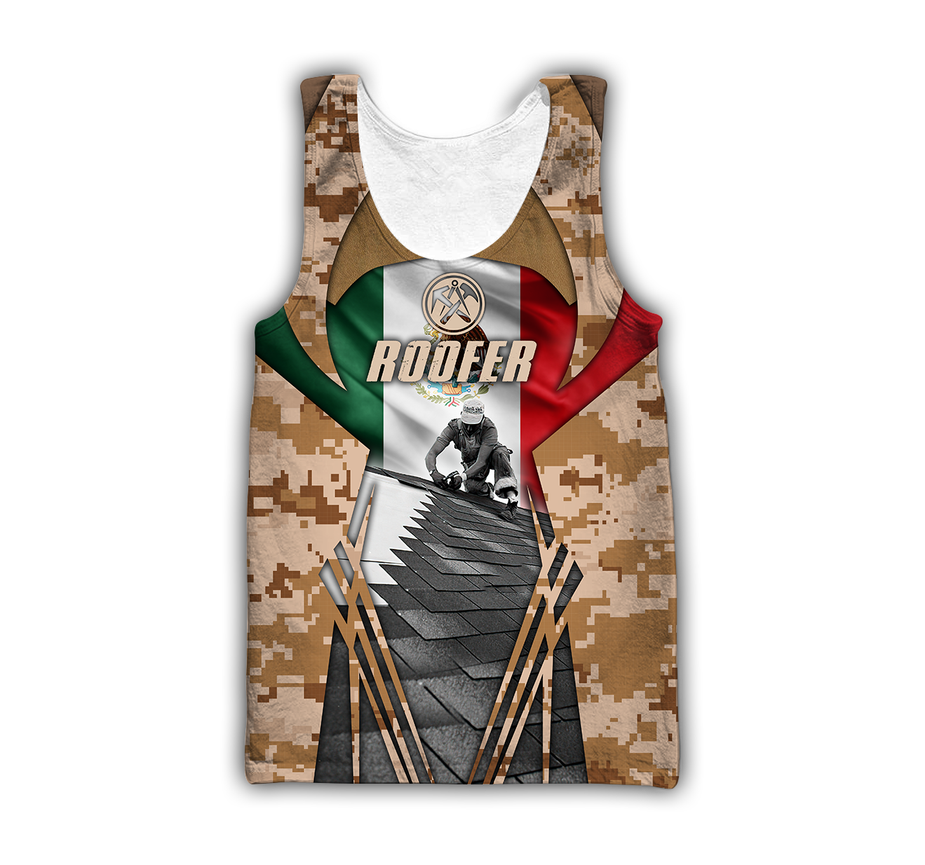 Premium 3D Printed Unisex Mexican Roofer Shirts MEI