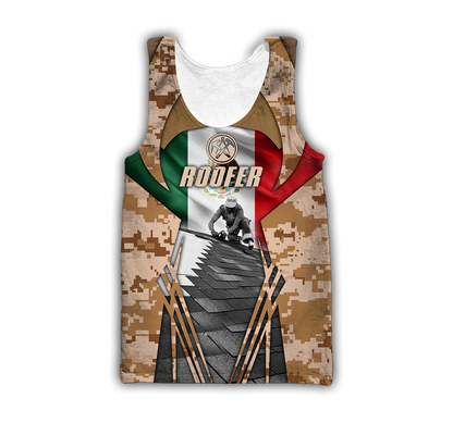 Premium 3D Printed Unisex Mexican Roofer Shirts MEI