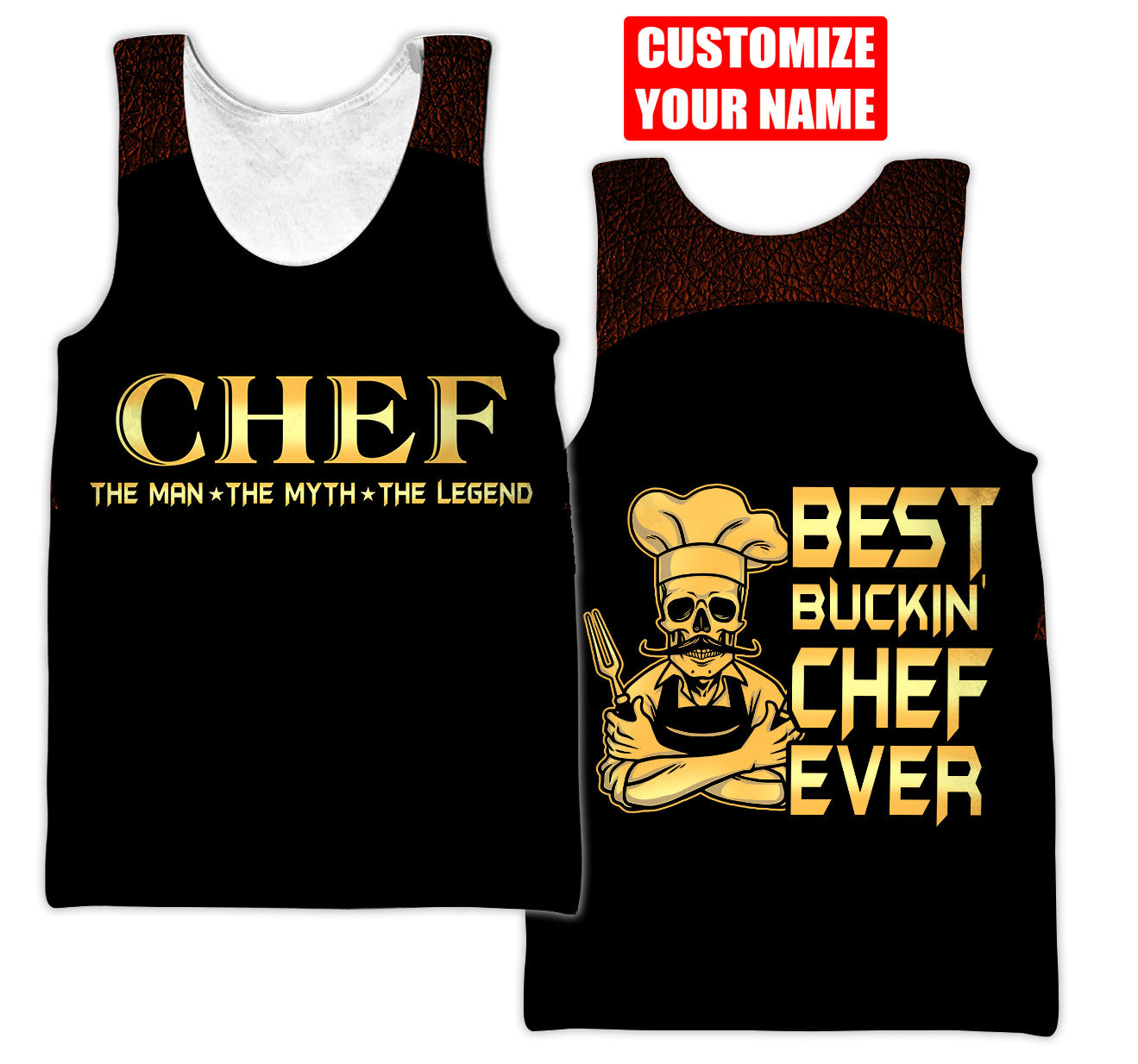 Custom Name Master Chef 3D All Over Printed Unisex Shirts