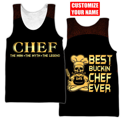Custom Name Master Chef 3D All Over Printed Unisex Shirts