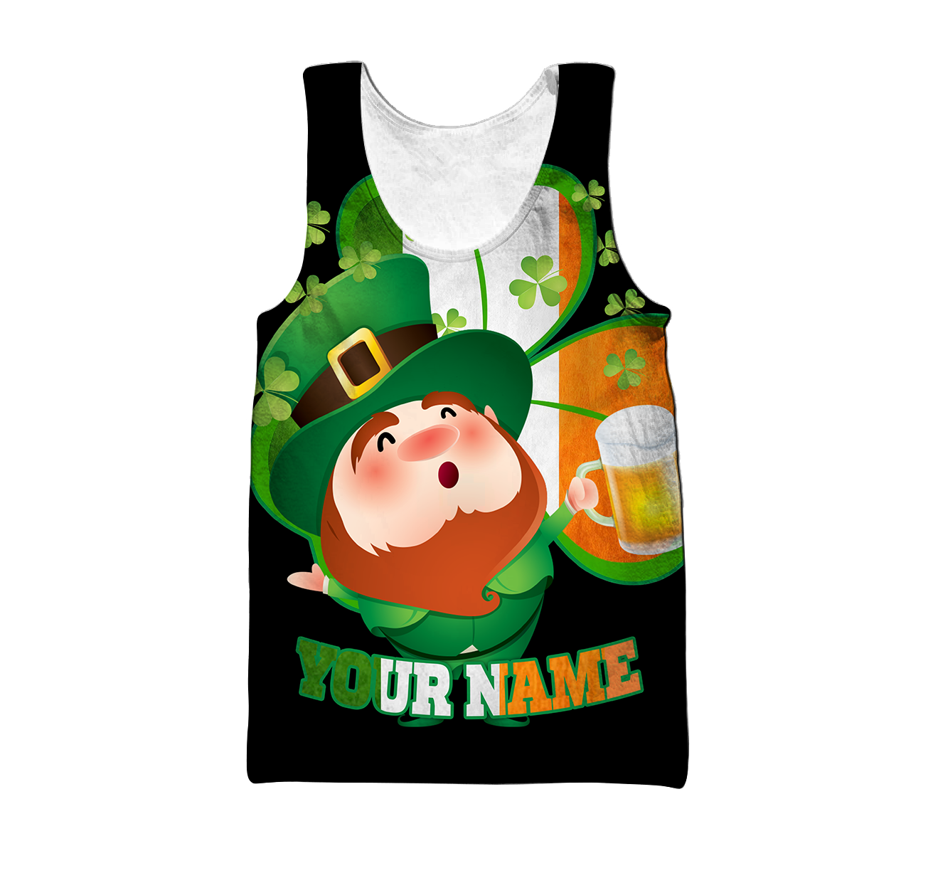 Irish 3D All Over Printed Unisex Shirts Saint Patrick's Day Black Ver