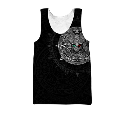 Mexico Aztec Warrior 3D All Over Printed Unisex Shirts