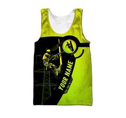 Electrician And Lineman Personalized Safety 3D All Over Printed Premium Unisex Hoodie ML MH26022103