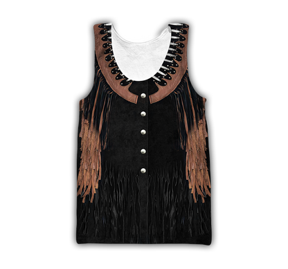 Native Cowboy Jacket No19 Cosplay 3D Over Printed Unisex Deluxe Hoodie ML